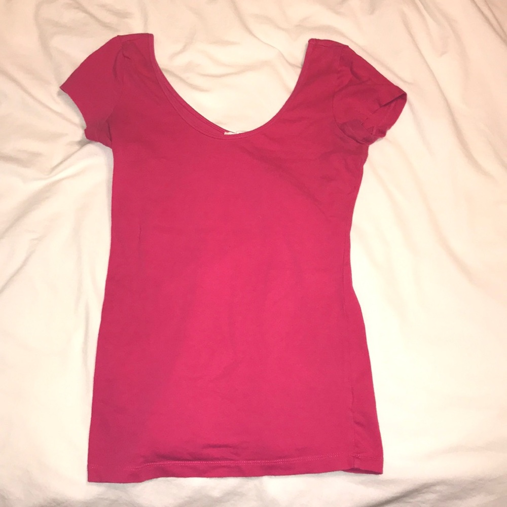 Forever 21 Hot Pink Scoop Neck